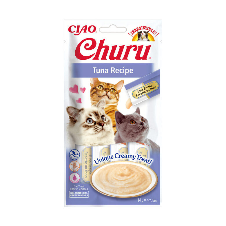 Churu Snack Cremoso de Atum para gatos - Multipack 12, , large image number null